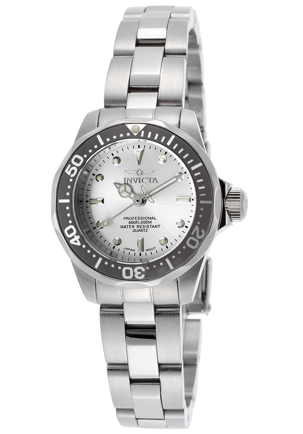 AAA 1:1 Replica Invicta-Pro-Diver Ladies Watches Silver Dial Quartz 25MM 15303 Watch