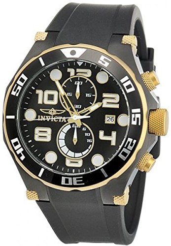 AAA 1:1 Replica Invicta Mens Watches Black Dial Japanese Quartz 50MM 15396 Watch