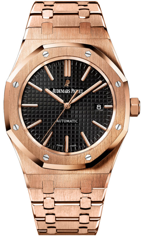 AAA 1:1 Replica Audemars-Piguet-Royal-Oak Mens Watches Black Dial Automatic 41MM 15400OR.OO.1220OR.01 Watch