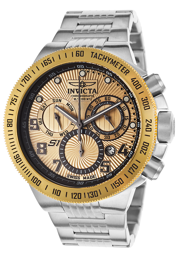 AAA 1:1 Replica Invicta-S1-Rally Mens Watches Gold Dial Quartz 48MM 15446 Watch