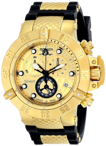 AAA 1:1 Replica Invicta Mens Watches Gold Dial Swiss Quartz 50MM 15802 Watch