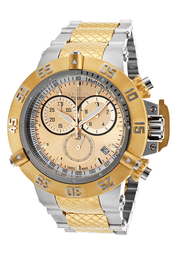 AAA 1:1 Replica Invicta-Subaqua Mens Watches Gold Dial Quartz 50MM 15949 Watch