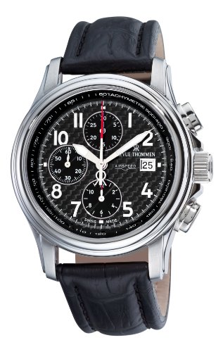 AAA 1:1 Replica Revue-Thommen Mens Watches Black Dial Automatic 43MM 16041.6537 Watch