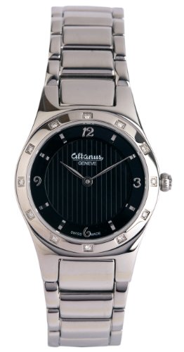AAA 1:1 Replica Altanus-Geneve Ladies Watches Black Dial Swiss Quartz 23MM 16104D-1 Watch