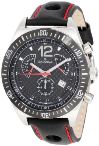 AAA 1:1 Replica Grovana Mens Watches Carbon fiber Dial Swiss Quartz 42MM 1620.9576 Watch