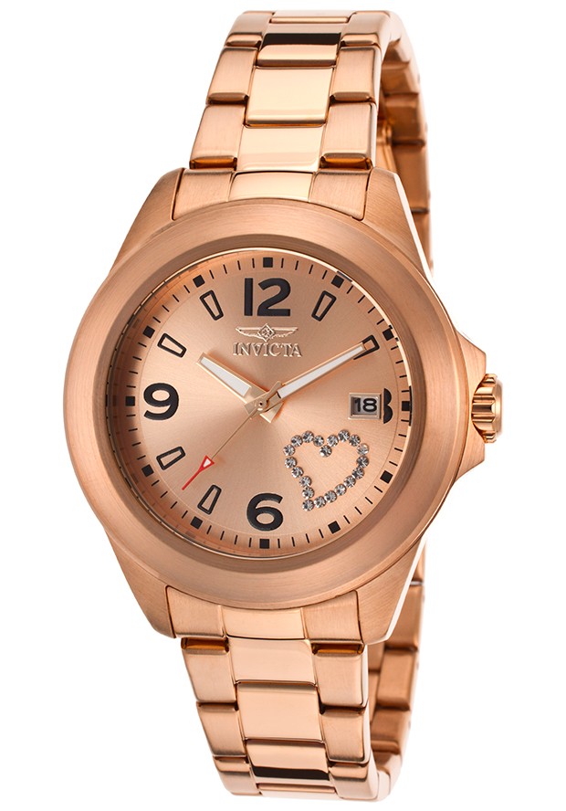 AAA 1:1 Replica Invicta-Specialty Ladies Watches Rose Gold Dial Quartz 38MM 16328 Watch