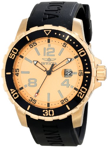 AAA 1:1 Replica Invicta Mens Watches Gold Dial Japanese Quartz 45MM 16729 Watch