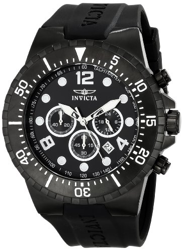 AAA 1:1 Replica Invicta Mens Watches Black Dial Japanese Quartz 52MM 16751 Watch