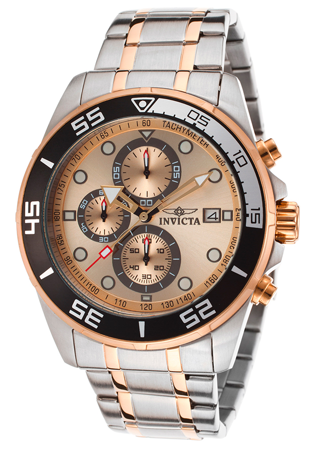 AAA 1:1 Replica Invicta-Specialty Mens Watches Rose Gold Dial Quartz 45MM 17015 Watch