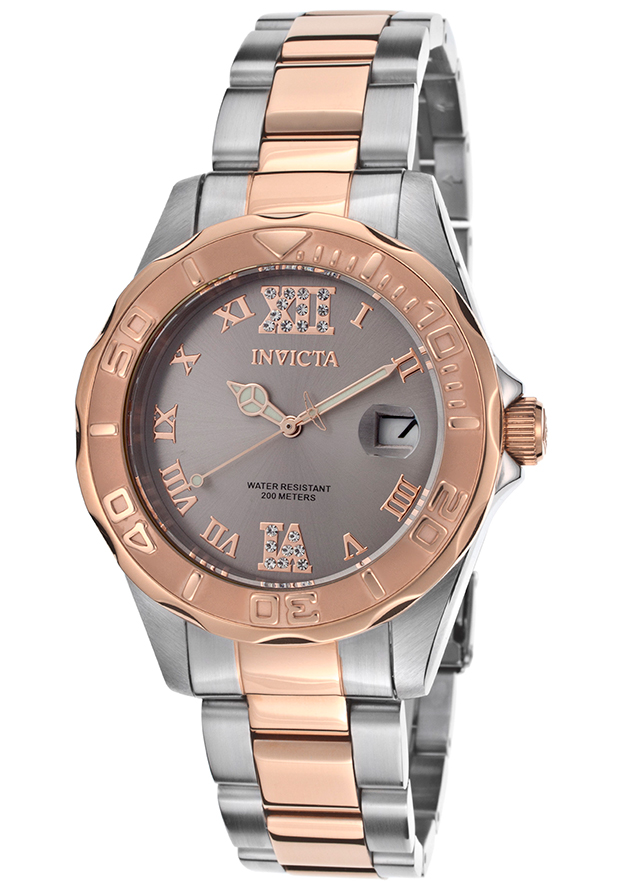 AAA 1:1 Replica Invicta-Pro-Diver Ladies Watches Gray Dial Quartz 38MM 17022 Watch