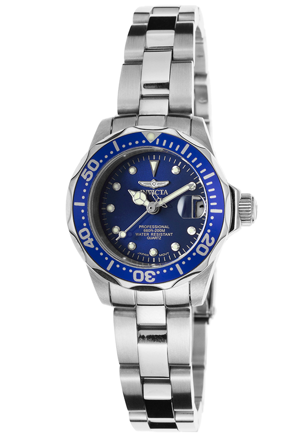 AAA 1:1 Replica Invicta-Pro-Diver Ladies Watches Blue Dial Quartz 24.5MM 17034 Watch