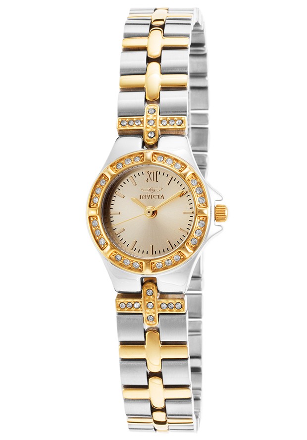 AAA 1:1 Replica Invicta-Wildflower Ladies Watches Gold Dial Quartz 21.5MM 17064 Watch