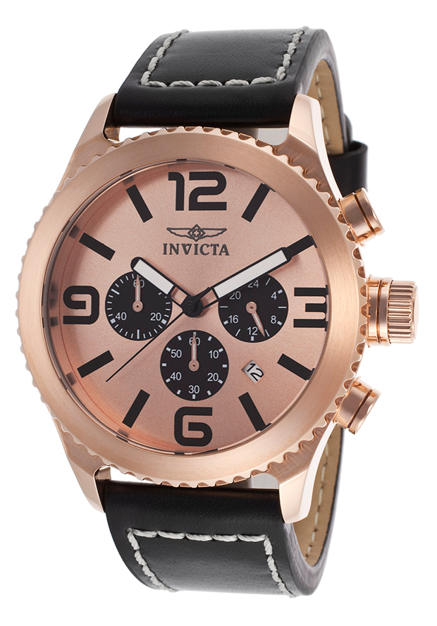 AAA 1:1 Replica Invicta-Specialty Mens Watches Rose Gold Dial Quartz 46MM 17075 Watch