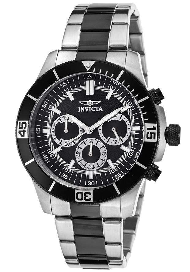 AAA 1:1 Replica Invicta-Specialty Mens Watches Black Dial Quartz 45MM 17077 Watch