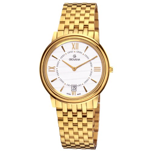 AAA 1:1 Replica Grovana Mens Watches Silver Dial Swiss Quartz 38MM 1708.1112 Watch