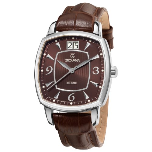 AAA 1:1 Replica Grovana Mens Watches Brown Dial Swiss Quartz 39MM 1719.1536 Watch