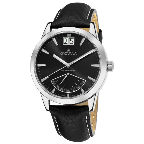 AAA 1:1 Replica Grovana Mens Watches Black Dial Swiss Quartz 41MM 1722.1537 Watch