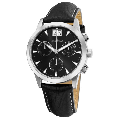 AAA 1:1 Replica Grovana Mens Watches Black Dial Swiss Quartz 41MM 1722.9537 Watch