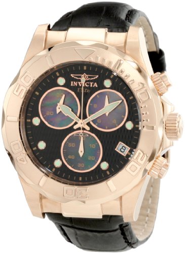 AAA 1:1 Replica Invicta Mens Watches Black Dial Swiss Quartz 44MM 1723 Watch