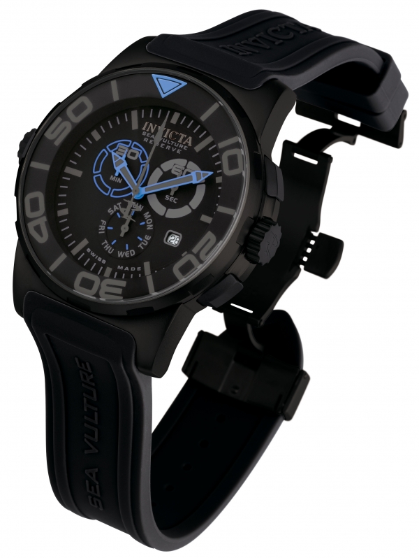 AAA 1:1 Replica Invicta Mens Watches Black Dial Swiss Quartz 46MM 1733 Watch