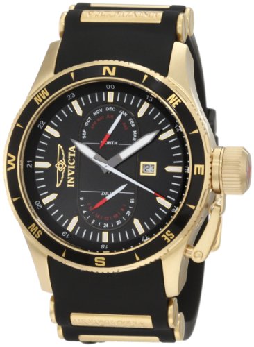 AAA 1:1 Replica Invicta Mens Watches Black Dial Swiss Quartz 48MM 1747 Watch