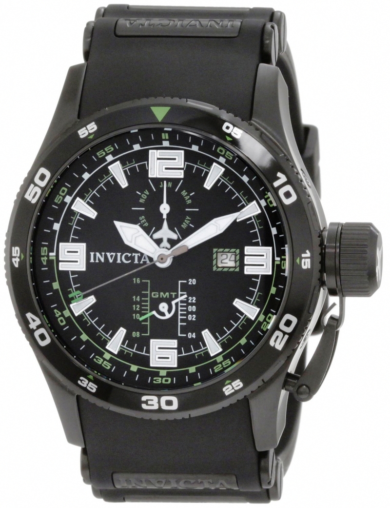 AAA 1:1 Replica Invicta Mens Watches Black Dial Swiss Quartz 48MM 1759 Watch