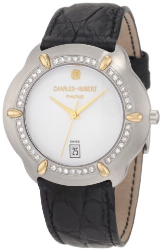 AAA 1:1 Replica Charles-hubert Mens Watches White Dial Quartz 38MM 18302D-W Watch