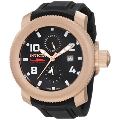 AAA 1:1 Replica Invicta Mens Watches Black Dial Swiss Quartz 51MM 1988 Watch