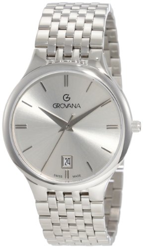 AAA 1:1 Replica Grovana Mens Watches Silver Dial Swiss Quartz 38MM 2013.1137 Watch