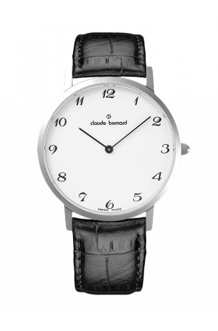 AAA 1:1 Replica Claude-Bernard-Sophisticated-Classics Mens Watches White Dial Quartz 39MM 20202-3-BB Watch