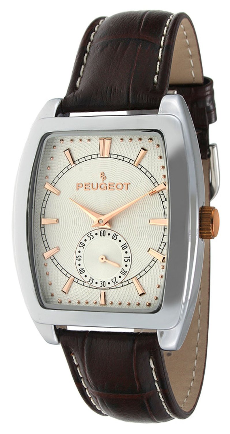 AAA 1:1 Replica Peugeot Mens Watches Silver Dial Japanese Quartz 33MM 2027 Watch