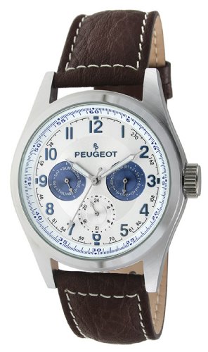 AAA 1:1 Replica Peugeot Mens Watches Silver Dial Japanese Quartz 38MM 2028 Watch