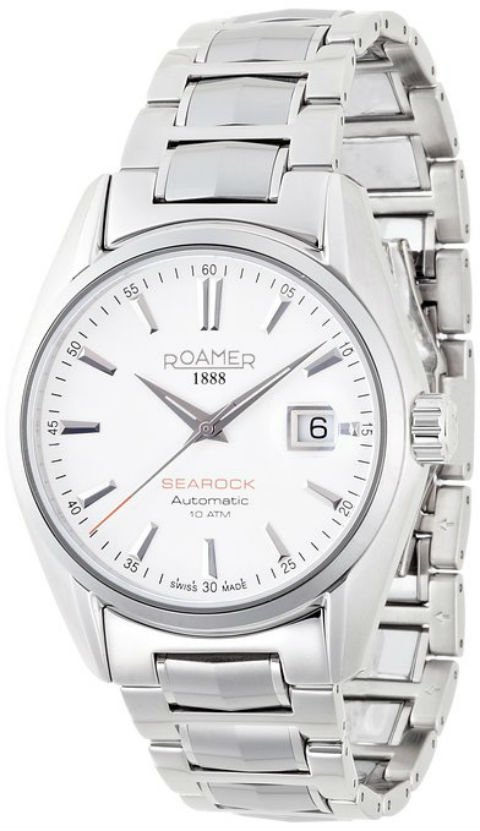 AAA 1:1 Replica Roamer-of-Switzerland-Searock Mens Watches White Dial Automatic 42MM 210633-41-25-20 Watch