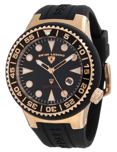 AAA 1:1 Replica Swiss-Legend Mens Watches Black Dial Swiss Quartz 52MM 21848D-RG-01-NB Watch