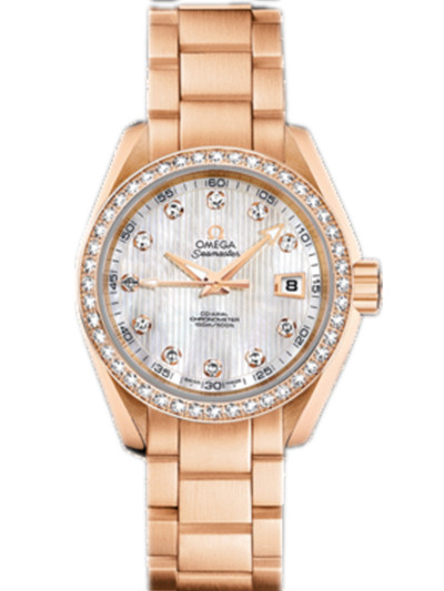 AAA 1:1 Replica Omega-Seamaster-Series Ladies Watches Mother Of Pearl Dial Automatic Self-wind 34MM 231.55.30.20.55.001 Watch