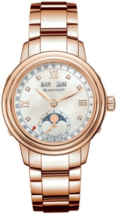 AAA 1:1 Replica Blancpain-Leman Ladies Watches Mother Of Pearl Dial Automatic 34MM 2360-3691A-76 Watch
