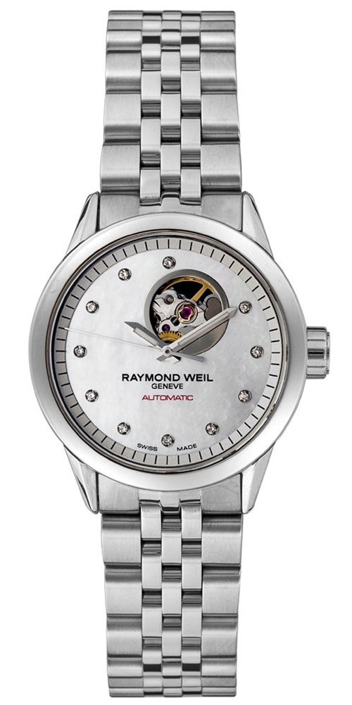 AAA 1:1 Replica Raymond-Weil-Women Ladies Watches White Dial Automatic 29MM 2410-ST-97081 Watch