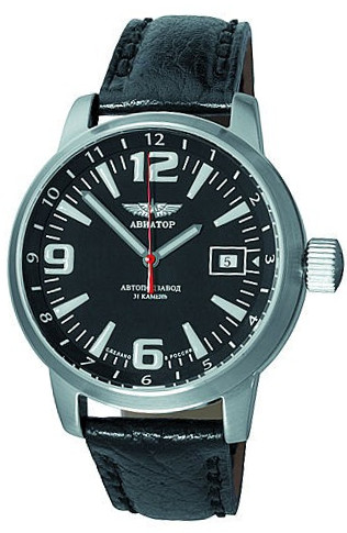 AAA 1:1 Replica Aviator Mens Watches Black Dial Automatic 44MM 2416/1025530 Watch