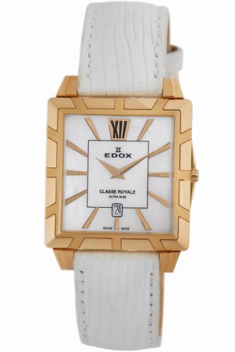 AAA 1:1 Replica Edox-Classe-Royale Ladies Watches Silver Dial Quartz 32MM 26022.37R.NAIR Watch