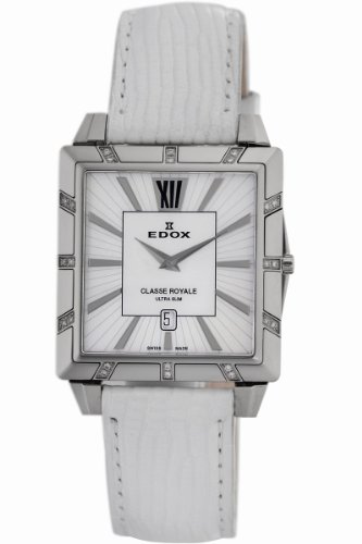 AAA 1:1 Replica Edox-Classe-Royale Ladies Watches Silver Dial Quartz 32MM 26022.3D.NAIN Watch