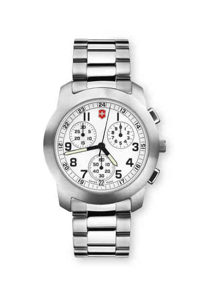 AAA 1:1 Replica Victorinox-Swiss-Army-Chrono-Classic Mens Watches White Dial Quartz 40MM 26050.CB Watch