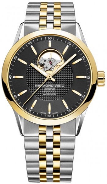 AAA 1:1 Replica Raymond-Weil-Freelancer Mens Watches Black Dial Mechanical With Automatic Winding 42MM 2710-STP-20021 Watch
