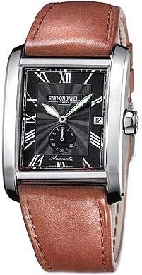AAA 1:1 Replica Raymond-Weil Mens Watches Black Dial Automatic 37MM 2875-STC-00209 Watch