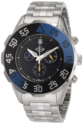 AAA 1:1 Replica Gv2-By- Mens Watches Black Dial Swiss Quartz 45MM 3001B Watch