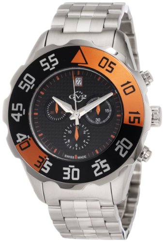 AAA 1:1 Replica Gv2-By- Mens Watches Black Dial Swiss Quartz 45MM 3002B Watch