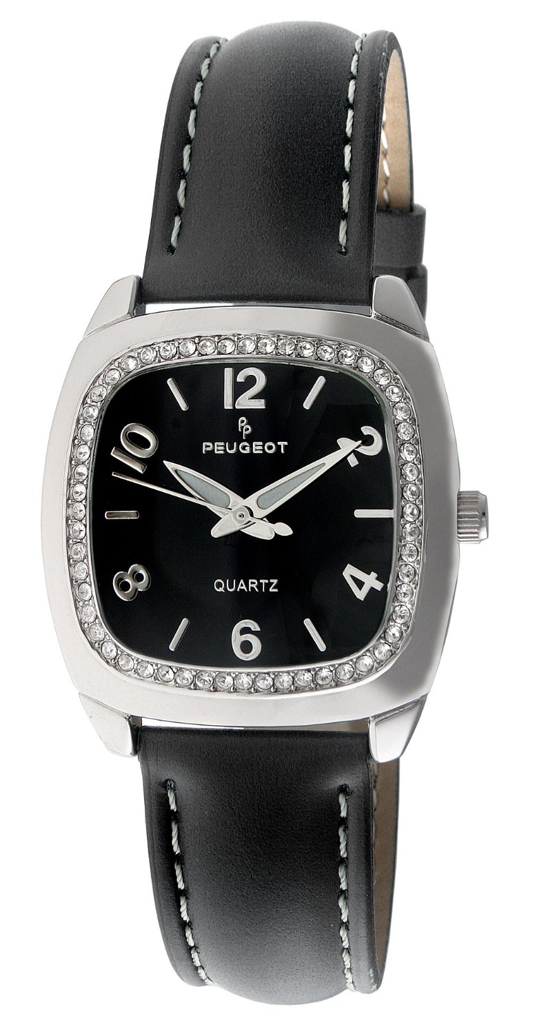 AAA 1:1 Replica Peugeot-Women Ladies Watches Black Dial Japanese Quartz 28MM 304BK Watch