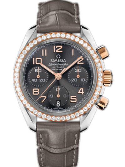 AAA 1:1 Replica Omega-Speedmaster-Series Mens Watches Gray Dial Automatic Self-wind 38MM 324.28.38.40.06.001 Watch