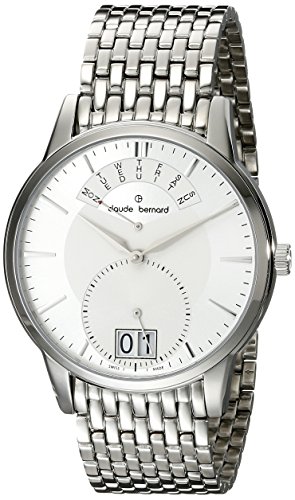 AAA 1:1 Replica Claude-Bernard Mens Watches Silver Dial Quartz 40.5MM 34004-3M-AIN Watch