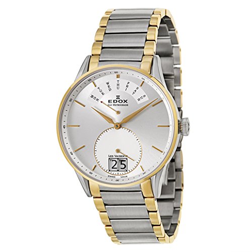 AAA 1:1 Replica Edox Mens Watches Silver Dial Quartz 41MM 34006.357JA.AID Watch