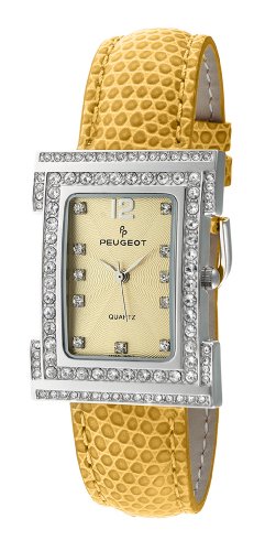 AAA 1:1 Replica Peugeot-Women Ladies Watches Yellow Dial Japanese Quartz 23MM 344MS Watch